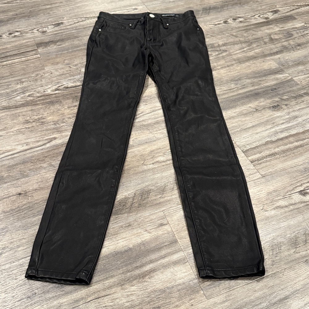 Blank NYC Faux Leather Skinny Pants Black Size 26 - Picture 2 of 10